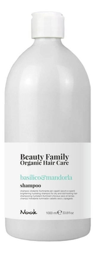 NOOK Шампунь для сухих и тусклых волос -Shampoo Basilico&Mandorla,  1000 мл