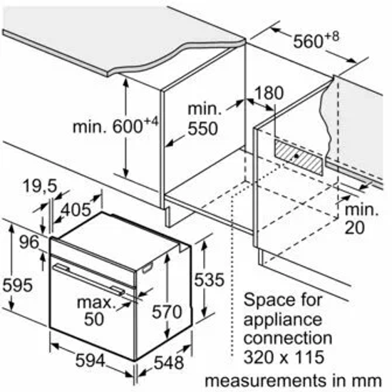 Встраиваемый духовой шкаф SIEMENS HR538ABS1
