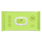 Влажные полотенца LUX №60 полотенца очищающие универсальные с календулой и аллантоином XXL с пластиковым клапаном