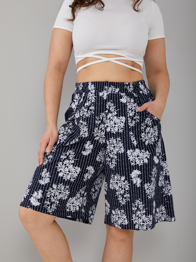 Юбка-шорты Ю-004/тсиний-ветки