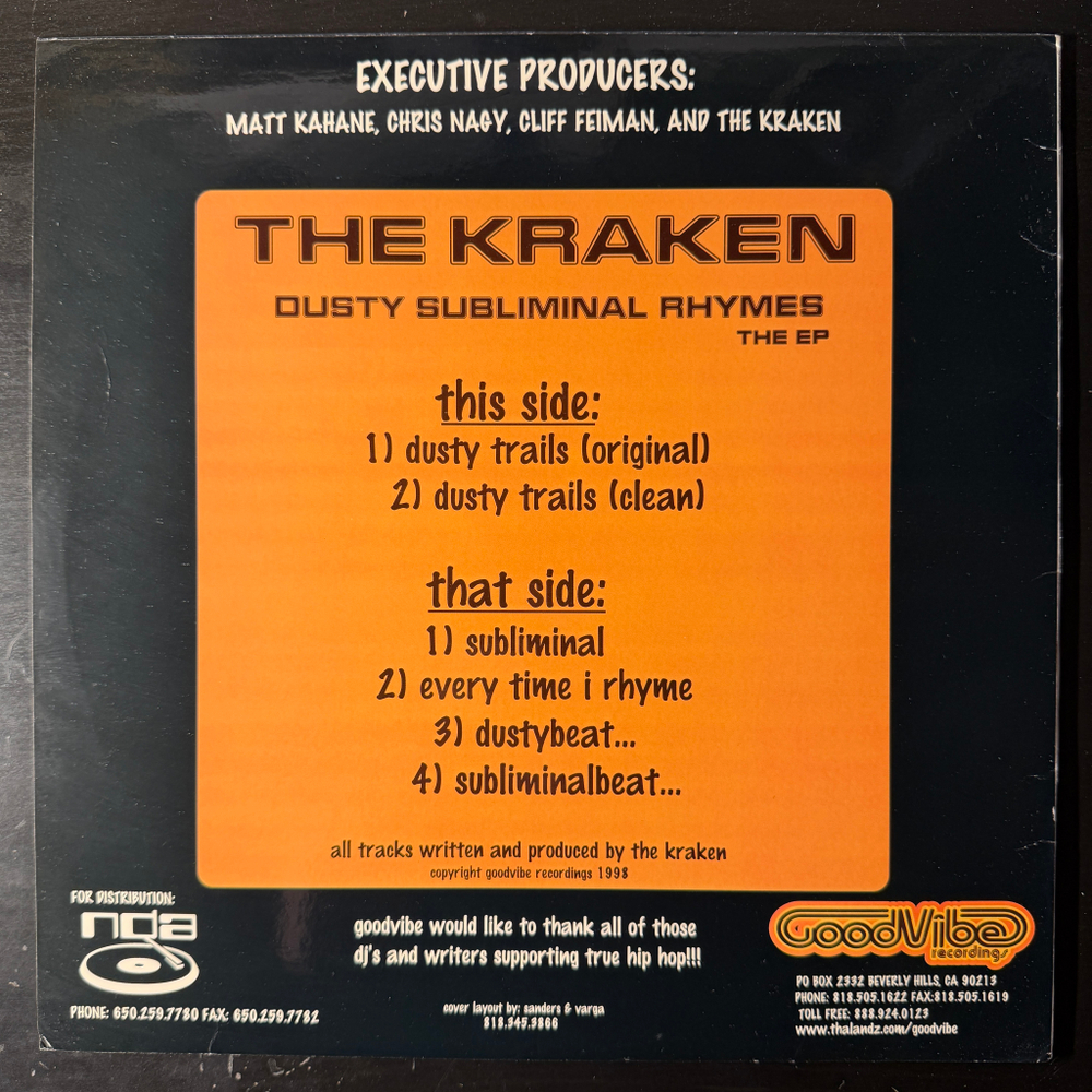 The Kraken ‎– Dusty Subliminal Rhymes - The EP (США 1998г.) EP Т