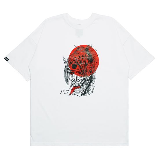 Футболка STEAL CHILL Самурай оверсайз белый