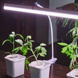 UFP-M02C-450 WHITE POLYBAG SET2 Подставка для светильника ULI-P. на прищепке. длина трубки 450мм. набор из 2шт. Белая. ТM ФитоЛето