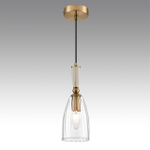 8284/1A SUSPENTIONI LN26 389 античная бронза/прозрачный, металл/керамика/стекло Подвес Е14 1*40W 220V DERBI