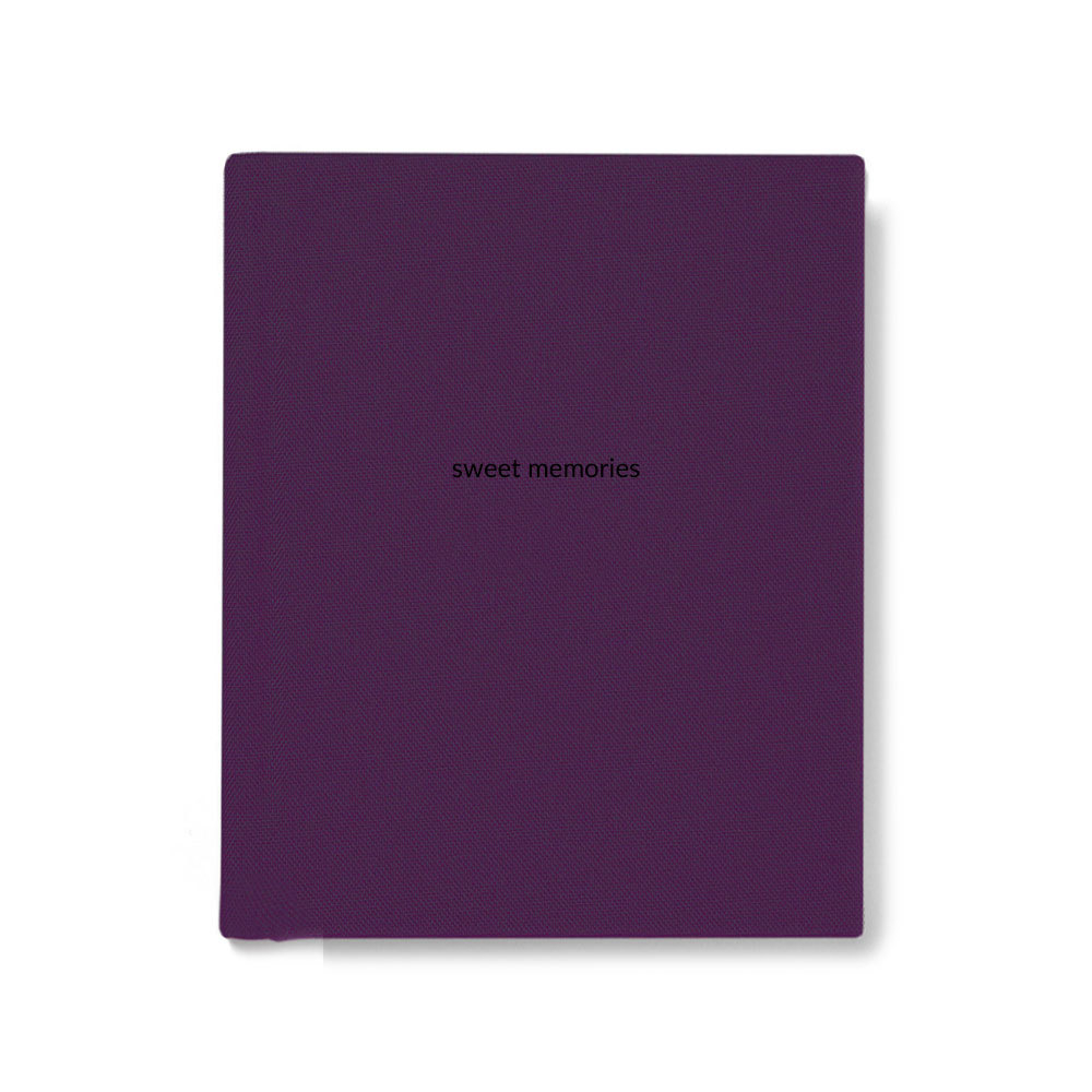 28x20 фотокнига с льняной обложкой "Violet"