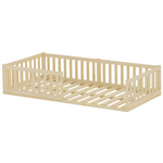 Кровать детская, 90х200, Буфалина, односпальная, с бортиком, из массива дерева с настилом, натуральная, Dipriz