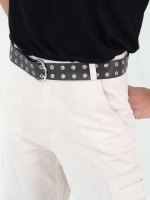Ремень женский с двумя рядами люверсов