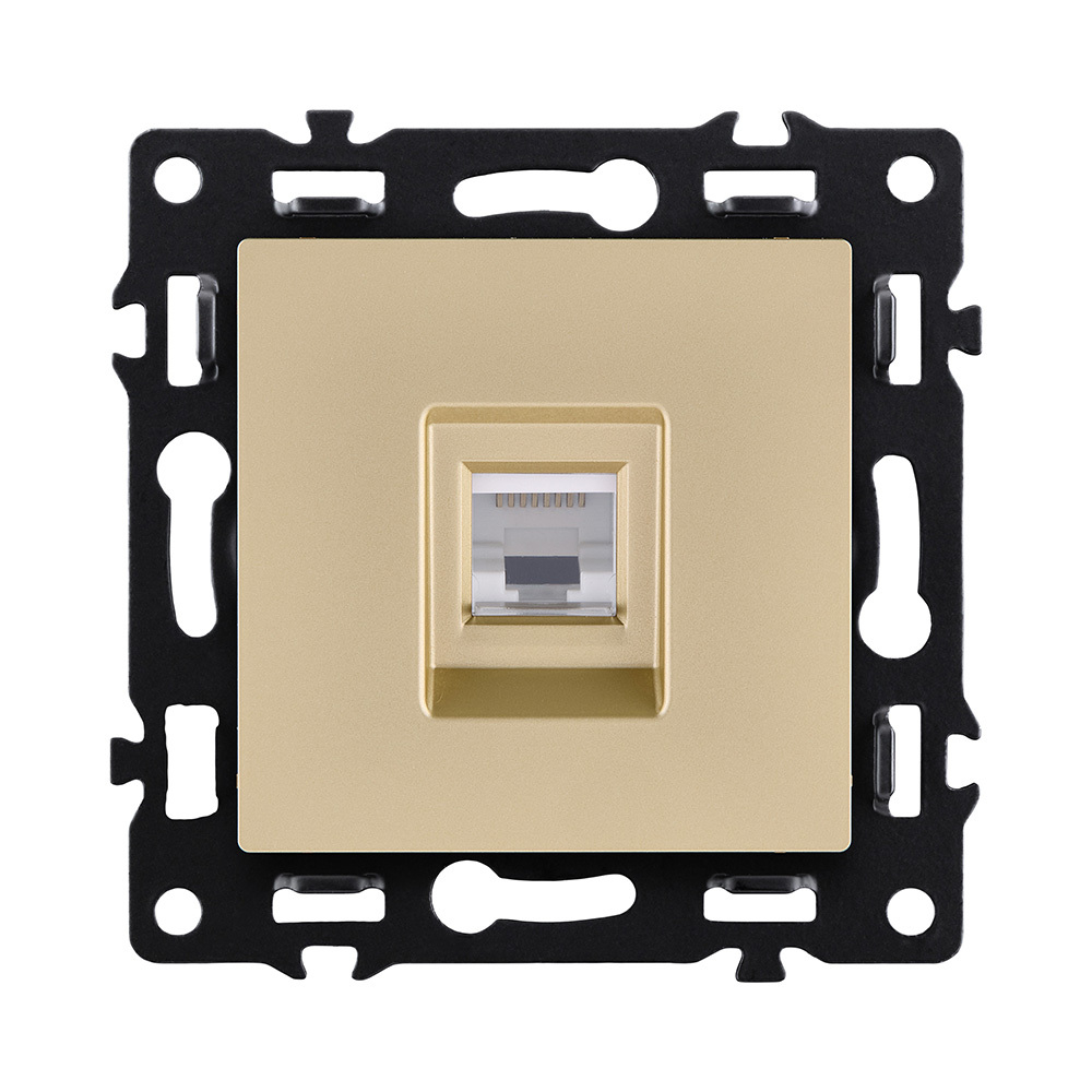 Розетка Ethernet RJ45 Cat.6, золотой Kollinger Asthetik AS-017GD