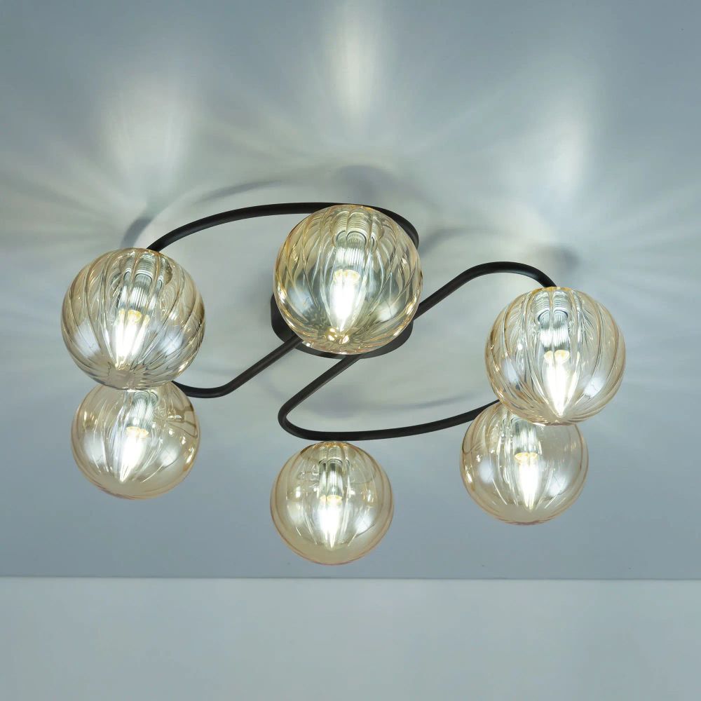 Citilux Эрни CL122165 Люстра потолочная Чёрная