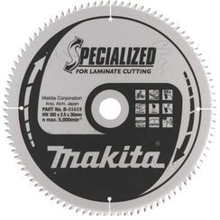 Диск пильный по ламинату Makita 305x30мм 96T (B-31619)