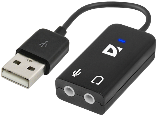 DEFENDER Defender Audio USB - Внешняя USB звуковая карта USB - 2х3,5 мм...