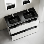 Тумба с раковиной Sancos Libra Floor 120 см LB120F-2W глянцевый белый