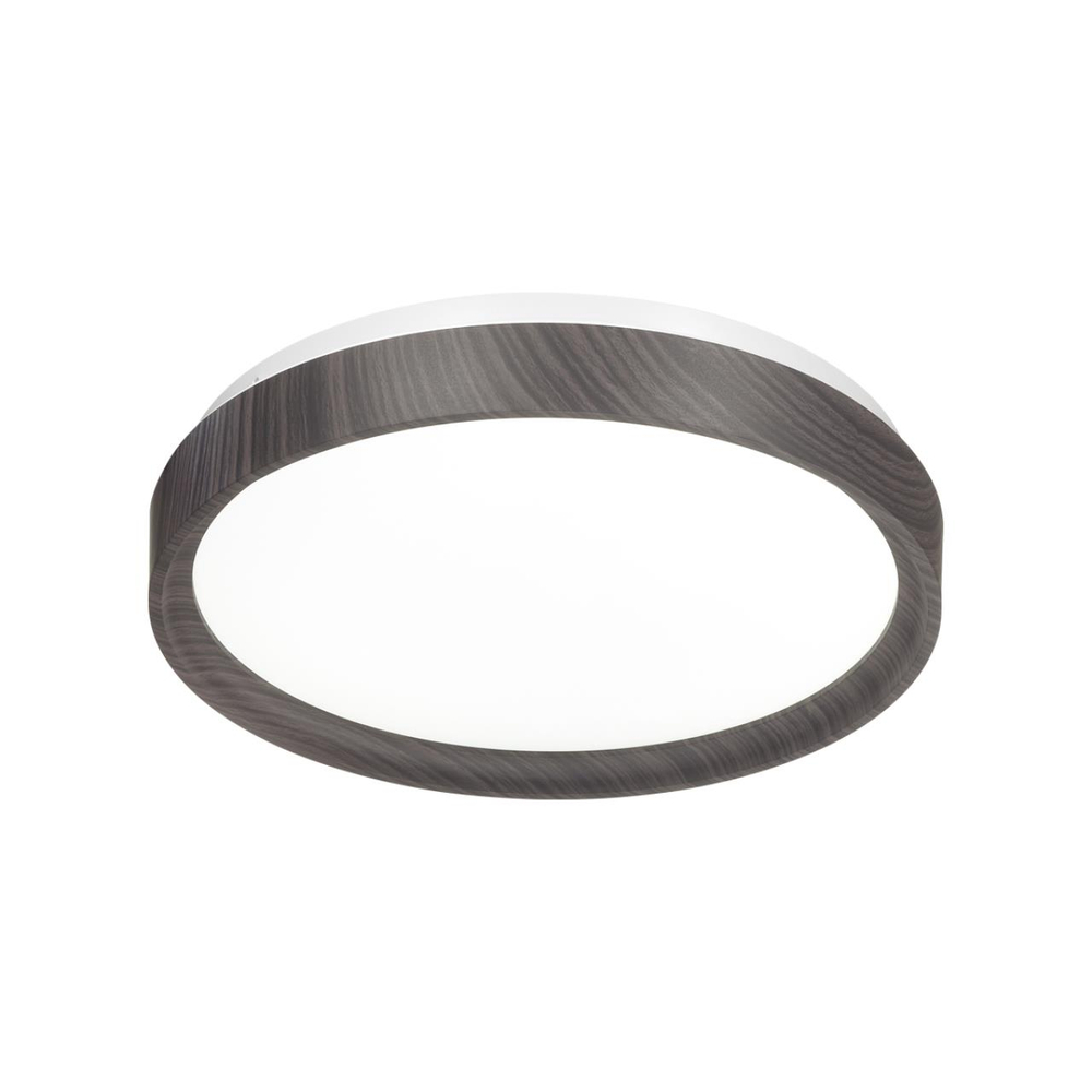7627/CL PALE SN 000 Светильник пластик/белый/венге под дерево LED 30Вт 4000К D330 IP43 WOODI