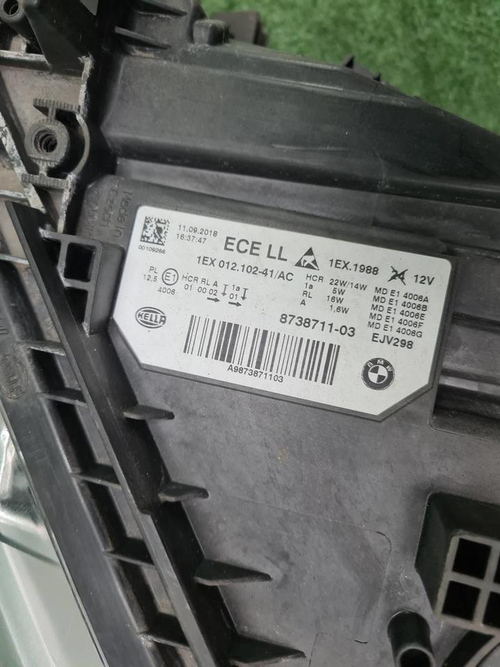 Битая Фара левая BMW 3er F30 (2015-2020) LED