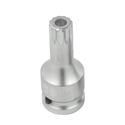 Головка-бита SPLINE с отверстием M14 (L-60мм)1/2'' RockForce##Rock FORCE RF-24806014B
