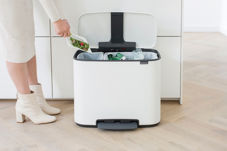 Мусорный бак Bo Pedal Bin 11+23л Brabantia Белый