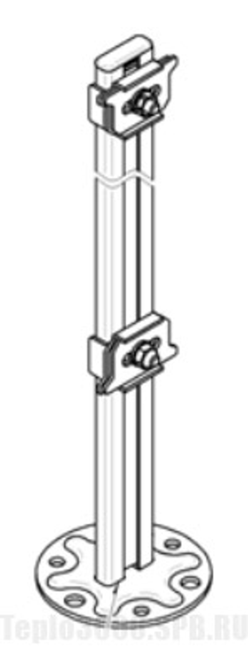 Кронштейн напольный регул. 670мм КН670