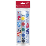 Краски по ткани 6цв. 5мл. (Луч)