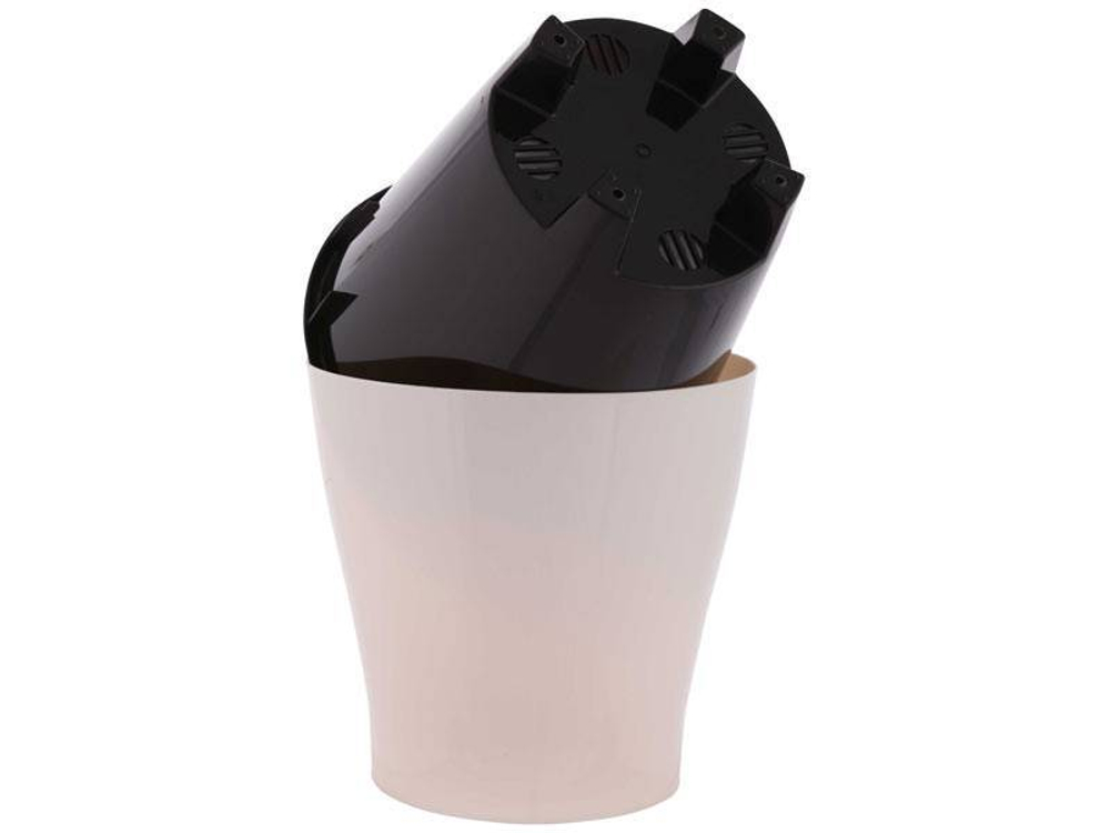 Горшок цветочный Лея 5л двойной (бежевый)