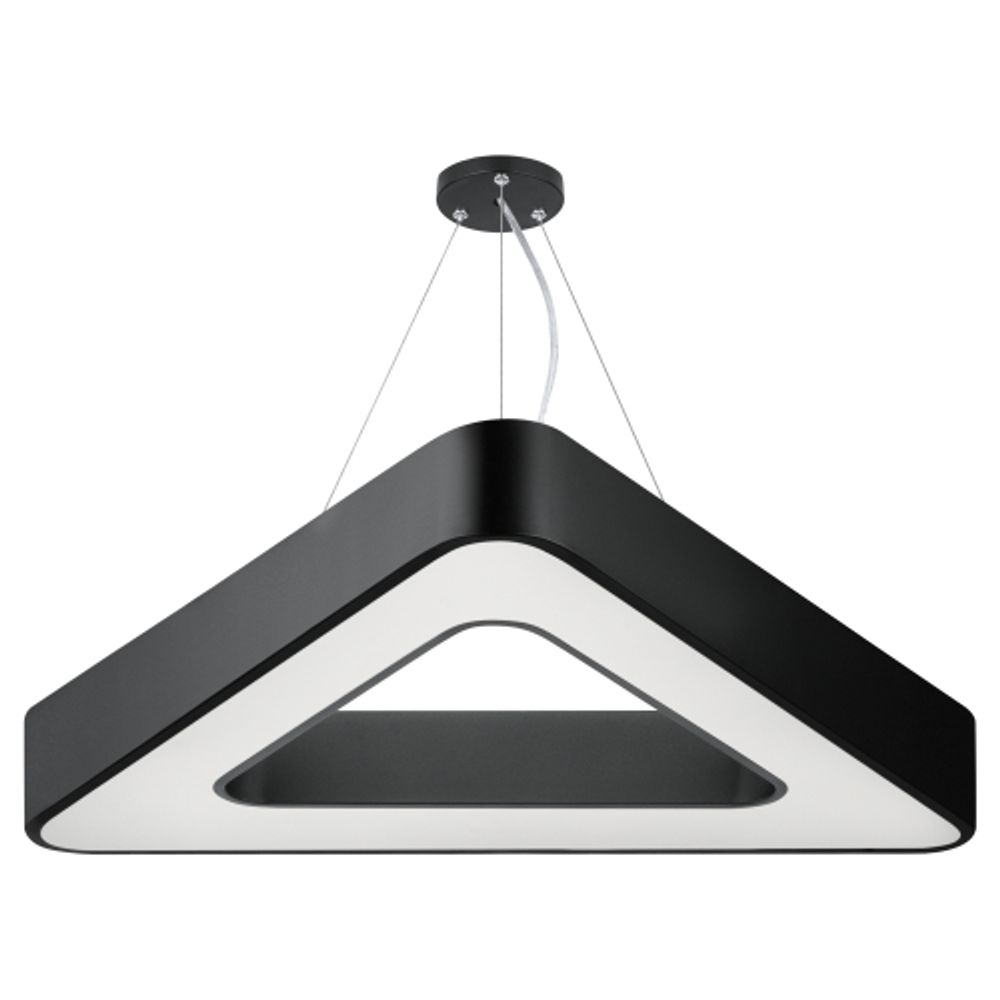 Светильник LED ЭРА Geometria SPO-153-B-40K-030 Delta 30Вт 4000К 2100Лм IP40 600*80 черный подвесной драйвер внутри | Декоративные светильники Geometria