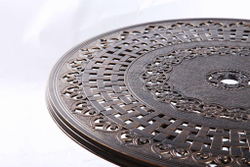 Обеденная группа из литого алюминия c столом ВУЛКАН + 6 кресел ФЕНИКС