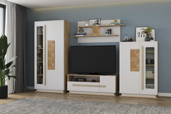 Шкаф Дора 30.02-02, Дуб Сонома, Белый