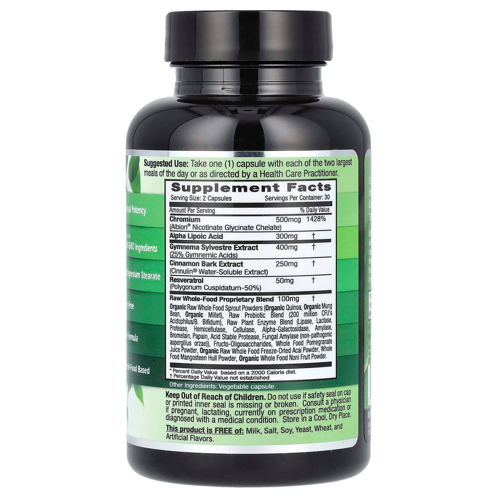 Emerald Laboratories, добавка для поддержания уровня сахара в крови, 60 растительных капсул