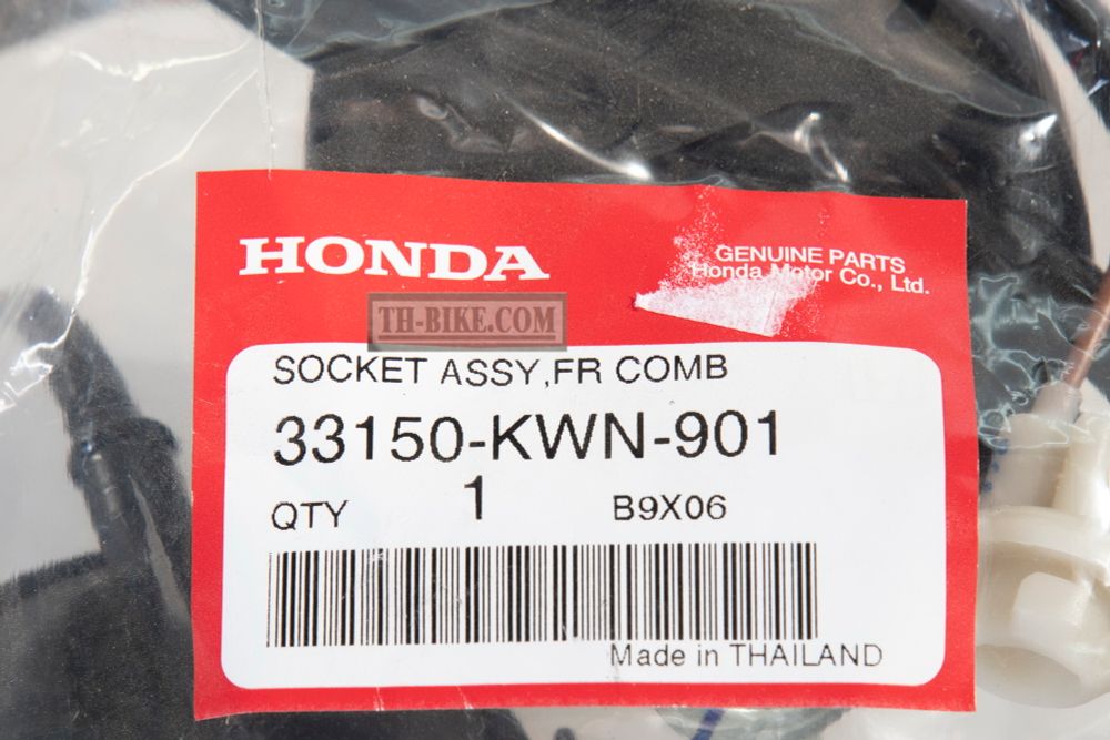 33150-KWN-901. SOCKET ASSY., HEADLIGHT. Socket T19 bulb Honda PCX 1 gen
