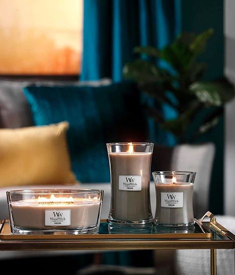 У камина, ароматическая свеча, WoodWick
