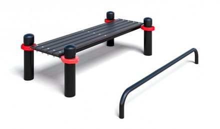 Скамья для пресса с упором для ног К-76 (PAW-34)