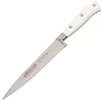 Нож кухонный Arcos, Riviera Blanca, филейный, кован сталь, 17 см, рук пласт, 232924W