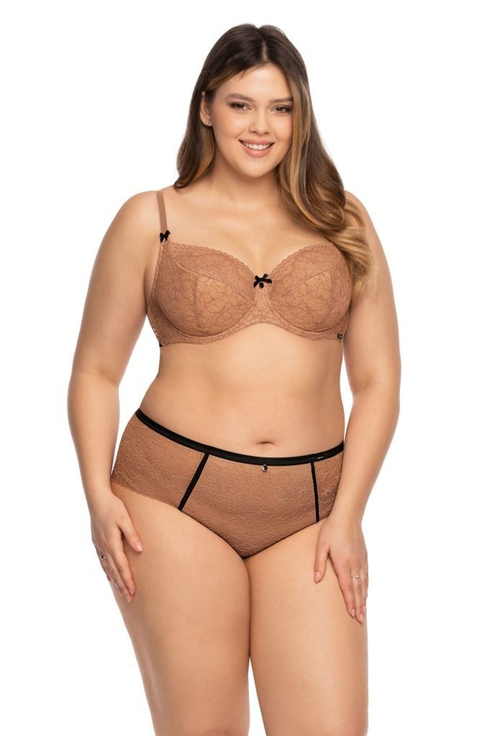 Бюстгальтер Elisabeth с чашками на тонком поролоне (Размер: 75G) (Цвет: карамель (темно-бежевый))