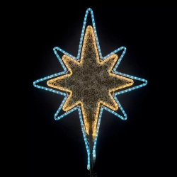 Светодиодная макушка Феерия 100 см., микс Белого и Тепло-Белого без снежинки, 220В, LTC (LC-13201)