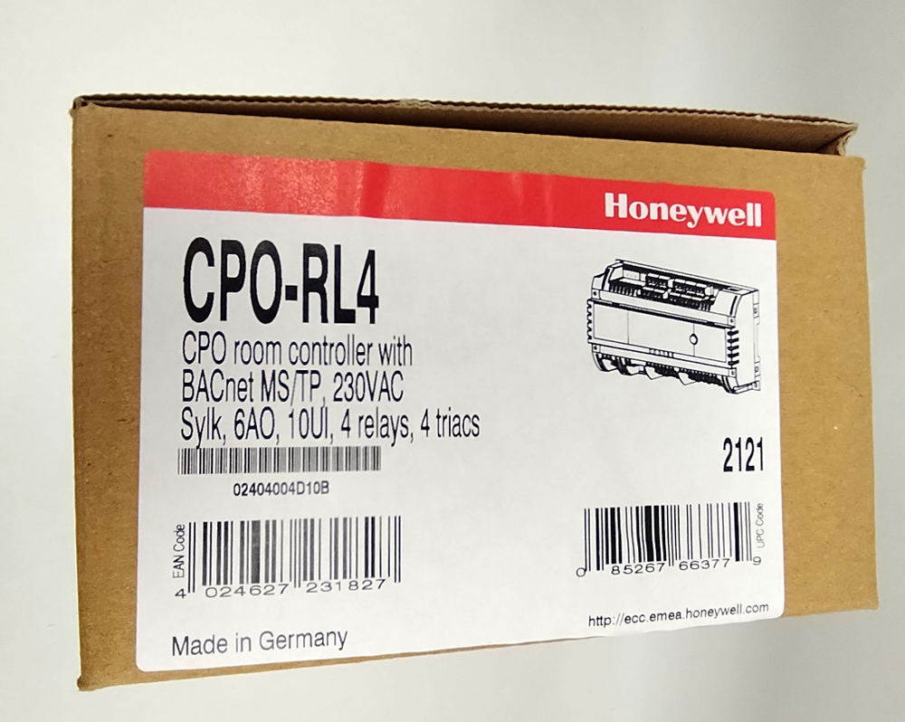 Контроллер для управления фанкойлами и климатом помещения Honeywell CPO-RL4 BACnet MS/TP 230VAC