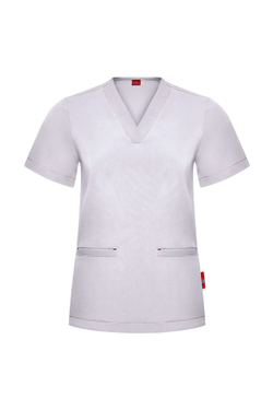 Топ медицинский женский Лаконико, жемчужно-серый