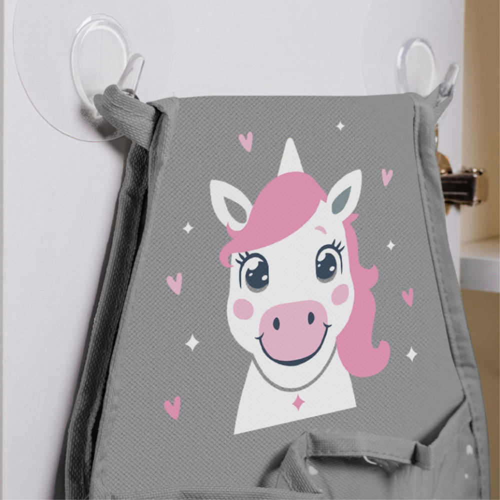 Кармашки для детского сада на резинке. Единорожек