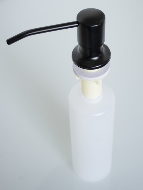 Дозатор врезная для мойки 300мл (ЧЕРНЫЙ)  HANSEN  (100/1шт)