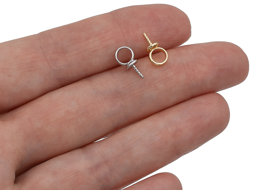 Шапочка 4х11мм, для вклейки бусин (1шт) 