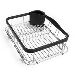 Сушилка для посуды Sinkin, 28х14х47 см, черный, никель