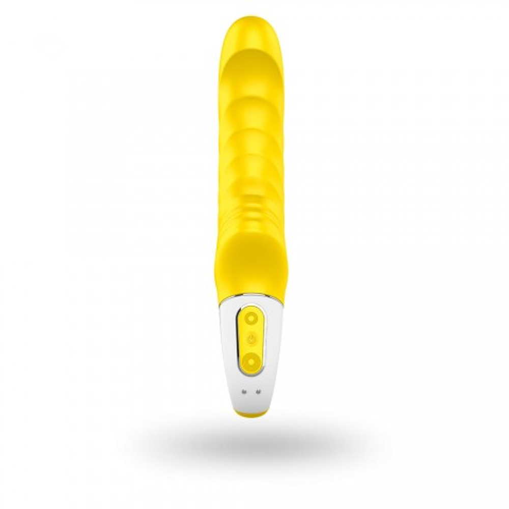 Желтый вибратор для точки G Satisfyer Vibes - Yummy Sunshine, 22 см