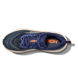 Мужские беговые кроссовки Hoka Skyflow M тёмно-синего/оранжевого цвета
