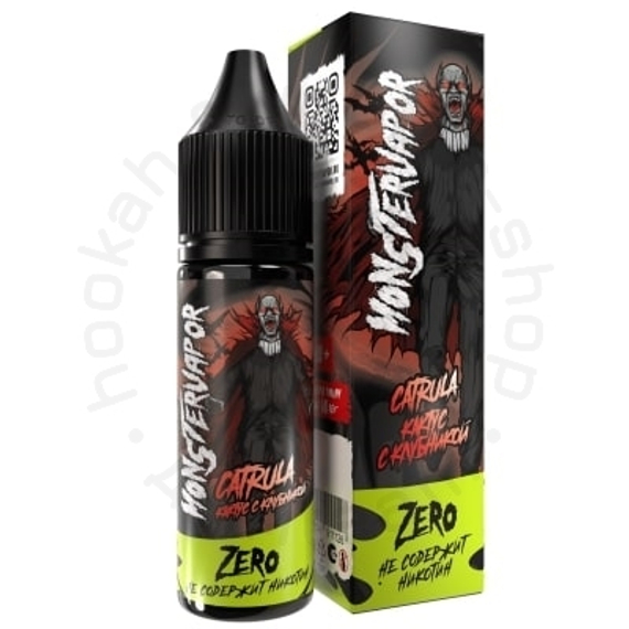Жидкость MONSTERVAPOR CATRULA с ароматом кактуса с клубникой, 0 мг/см³, 30 мл. ZERO.