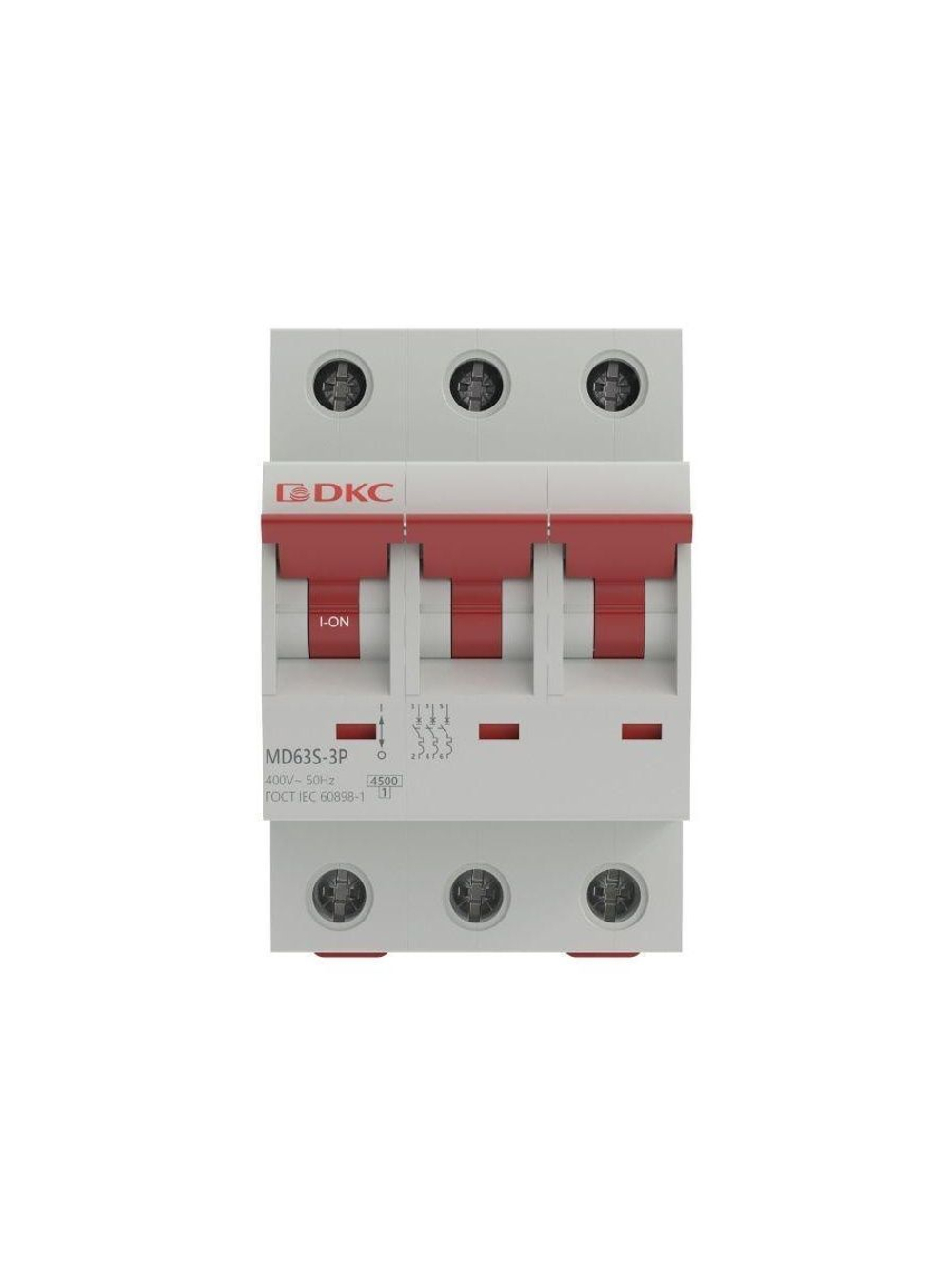 Выключатель автоматический модульный 3п C 40А 4.5кА YON max MD63S YON MD63S-3PC40