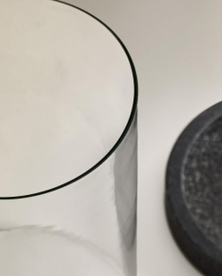 Zara Home Подсвечник из стекла, цвет чёрный, 31.7 см