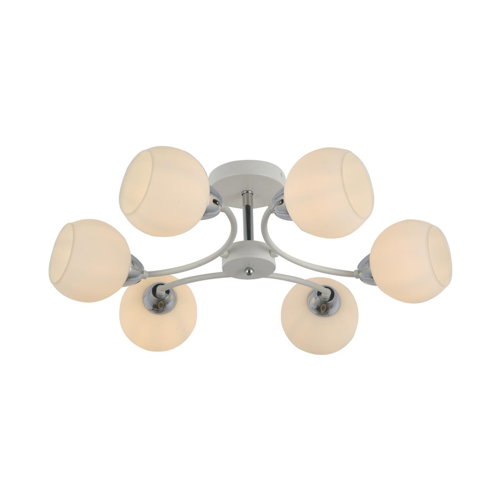 5647/6C COMFI LN23 000  белый, хром Люстра потолочная E27 6*60W 220V KODI