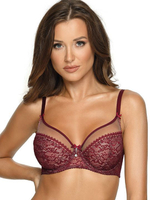 Комфортный бюстгальтер plus size на косточках с боковыми поддержками (Размер: 75L) (Цвет: бежевый)