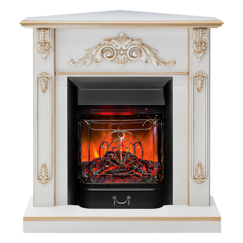 Каминокомплект Real Flame Anita Corner WT с очагом Majestic Lux Black RC (угловой)