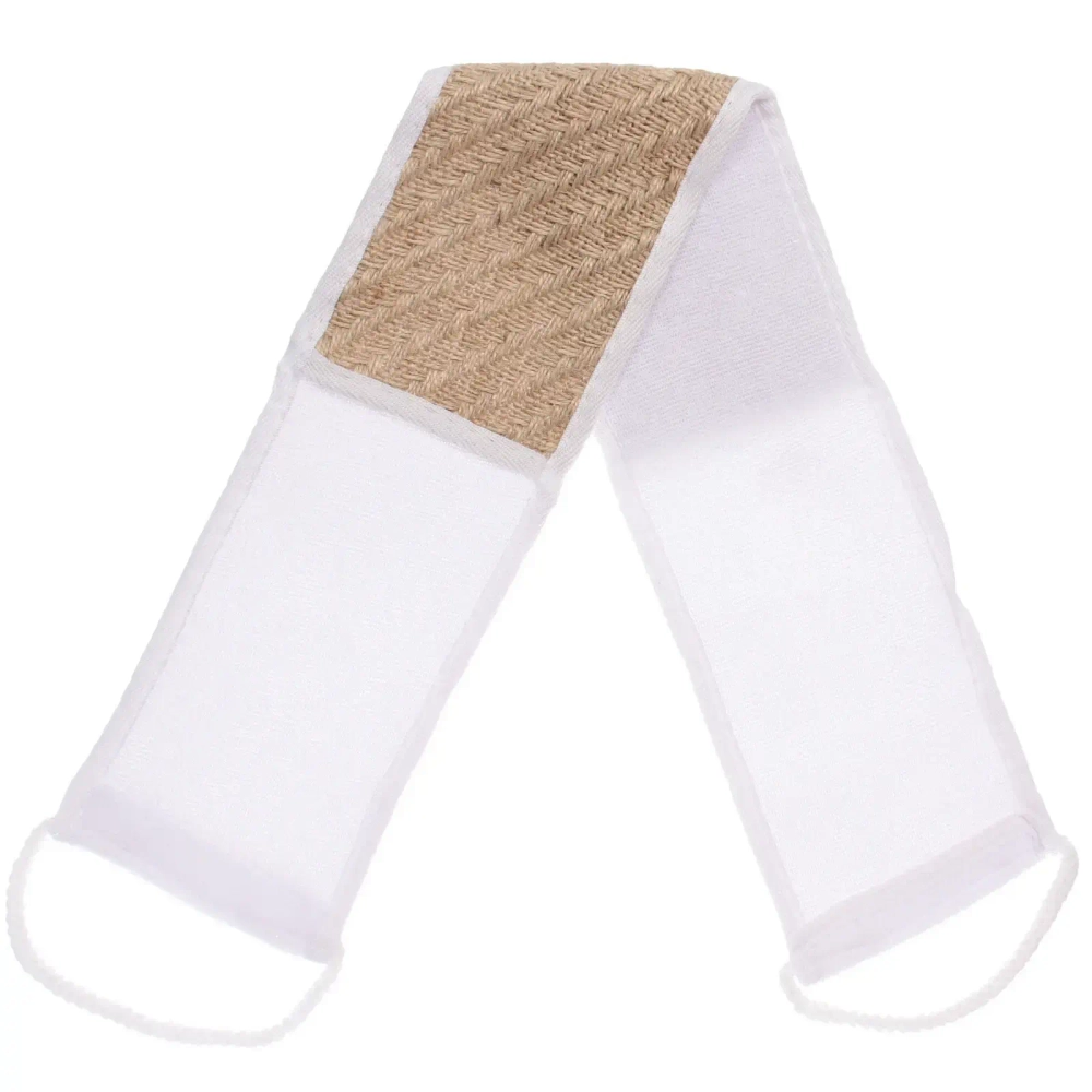 Мочалка для тела «ULTRAMARIN TORONTO», комбинированная, цвет белый, 70*11см