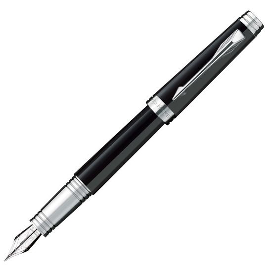Перьевая ручка Parker Premier Lacque F560, цвет: Black ST, перо: M, перо: золото 18К, S0887850