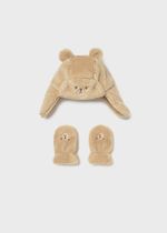 шапка с варежками